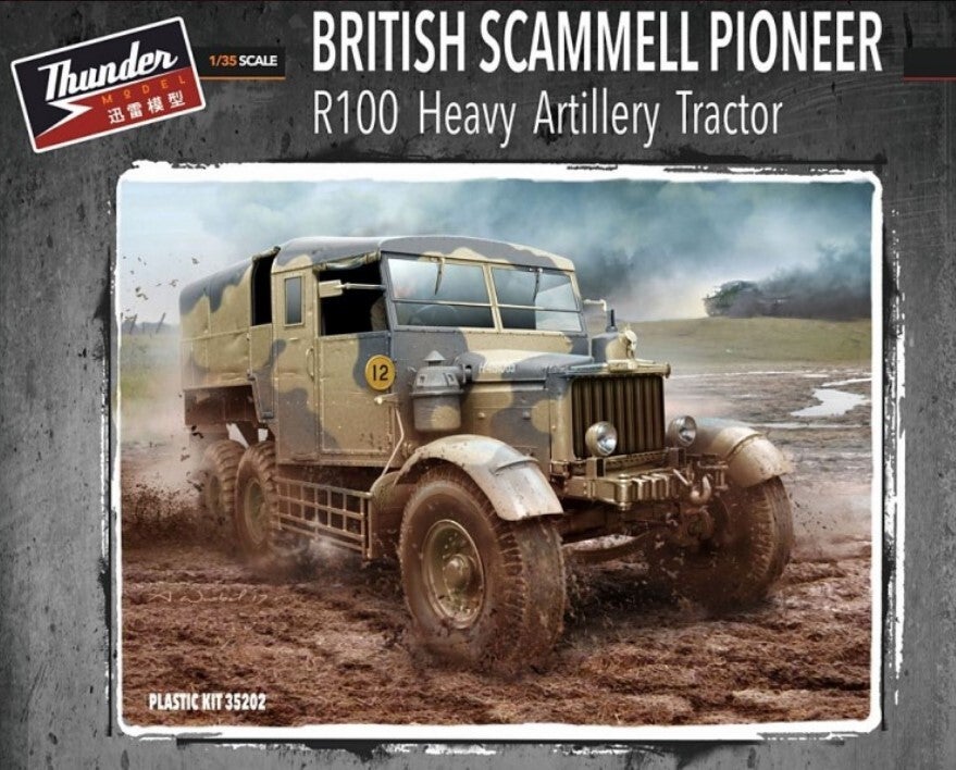 THUNDER MODEL : REF : 35202 : 1:35 : UK : Scammell : Pioneer R100 (Heavy Artillery Tractor)