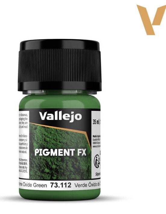 VALLEJO : REF : 73112 : PIGMENT : FX SERIE : Chrome Oxide Green / Vert Oxyde de Chrome (35 ML)