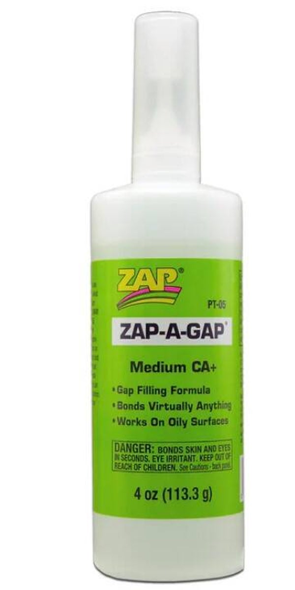 ZAP : REF : ZAPPT05 : ZAP A GAP CA+ 4 oz (113,4gr) ("Instant Glue" / "Colle instantanée")