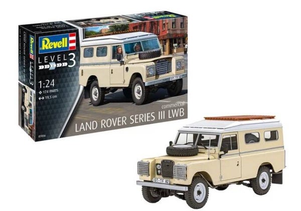 REVELL : REF : 07056 : 1:24 : UK : LAND ROVER : Land Rover Series III (LWB Commercial) (Land Rover Series) (1971-1985)