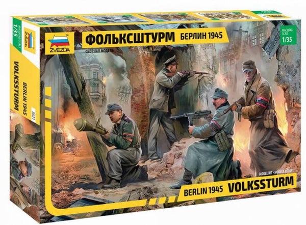 ZVEZDA : REF : 3621 : 1:35 : German Volkssturm ("Berlin 1945") (4 Fig)