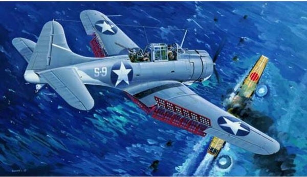 TRUMPETER : REF : TRU02244 : 1:32 : AIRCRAFT KIT : US : DOUGLAS : SBD-3 (“Dauntless”) Midway (Clear Edition)