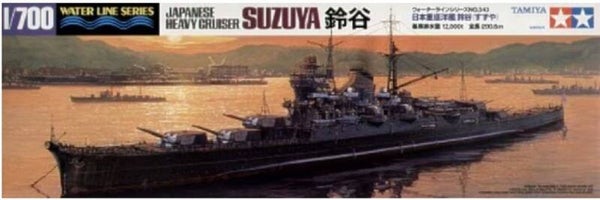 TAMIYA : REF : 31343 : 1:700 : WATER LINE SERIES : Japan : Suzuya (Heavy Cruiser / Croiseur Lourd)