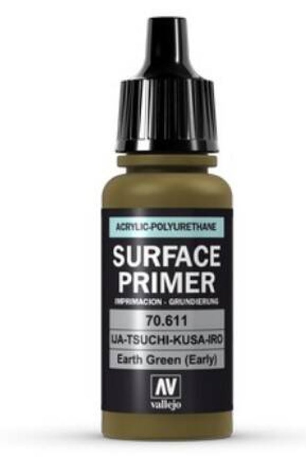 VALLEJO : REF : VAL70611 : PRIMER : Tutikusa IRO (Earth Green (Early)) (18ml)