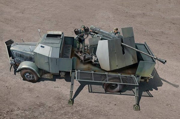 TRUMPETER : REF : TRU09594 : 1:35 : German L4500A (Mercedes-Benz) mit 5cm Flak 41 II  (Anti-aérien)