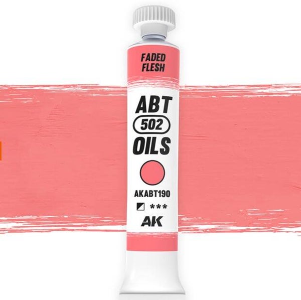 AK INTERACTIVE : REF : AKABT190 : ABT 502 SERIE (OIL / HUILE) : Faded Flesh (Chair Pâle) (20ml)
