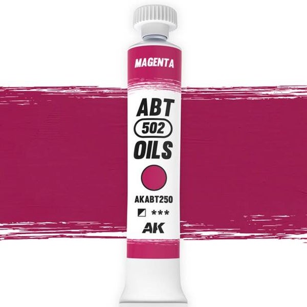 AK INTERACTIVE : REF : AKABT250 : ABT 502 SERIE (OIL / HUILE) : Magenta (20ml)