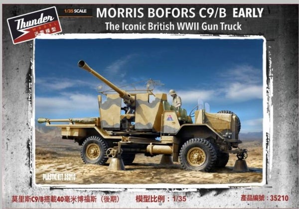THUNDER MODEL : REF : 35210 : 1:35 : UK : Morris Truck C9/B (with Bofors (Sweden) Gun) (Early Version)