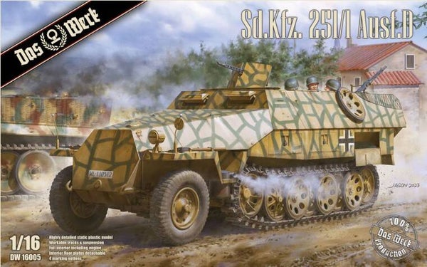 DAS WERK : REF : DW16005 : 1:16 ! : German Sd.Kfz. 251/1 Ausf. D (Mittlerer Schützenpanzerwagen)