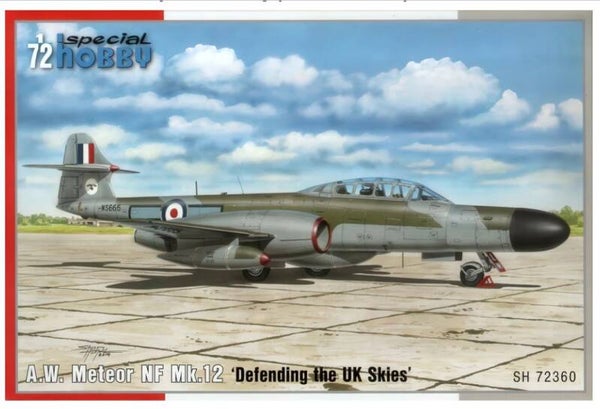 SPECIAL HOBBY (S.H.) : REF : SH72360 : 1:72 : AIRCRAFT KIT : UK (RAF) : GLOSTER : A.W. Meteor NF MK.12 (1944 ...)