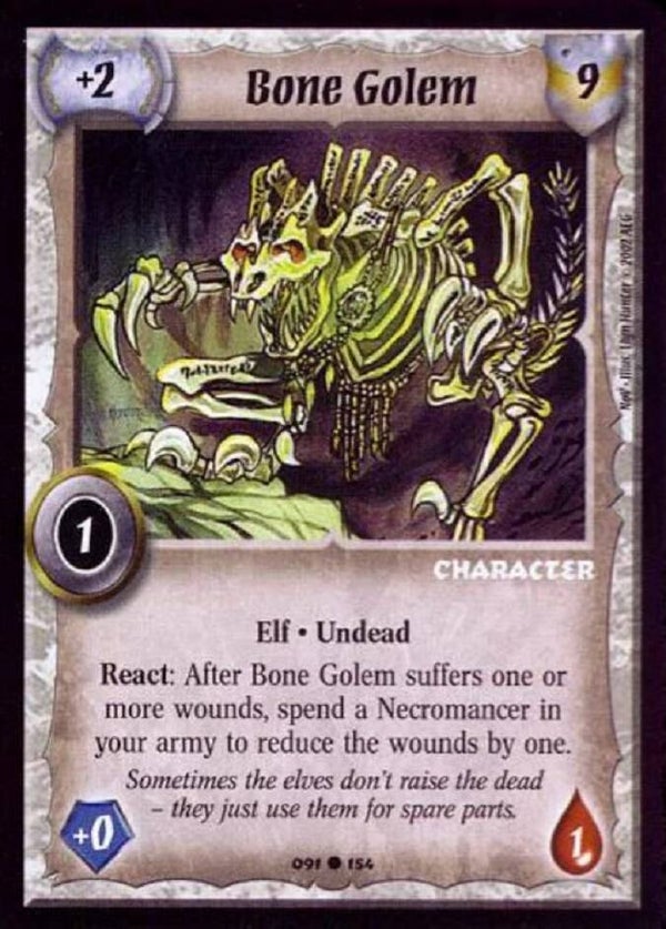 Warlord Saga of the Storm : Bone Golem - C - NoV