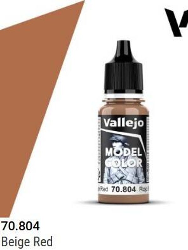 VALLEJO : REF : 70804 : MODEL COLOR SERIE : Beige Red / Beige Rouge (18 ml)