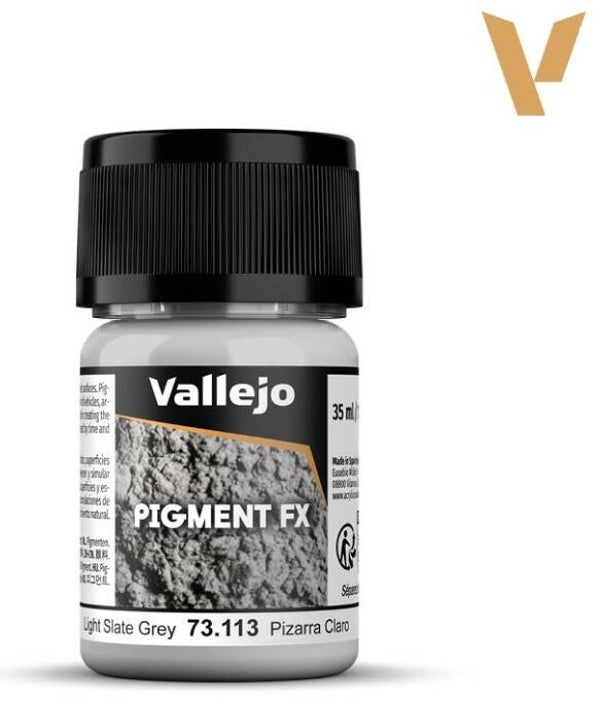 VALLEJO : REF : 73113 : PIGMENT : FX SERIE : Light Slate Grey / Gris Ardoise Clair (35 ML)