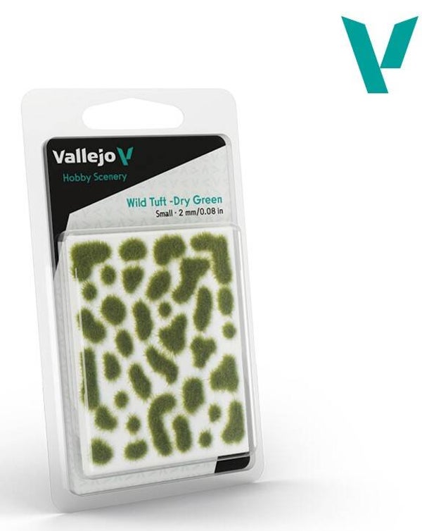 VALLEJO : REF : SC401 : 1:35 : FOR DIORAMA : SCENERY : PLANT / TREE : Wild Tuft – Dry Green