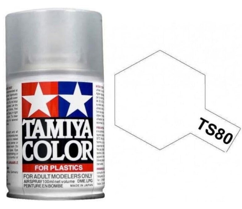 TAMIYA : VERNIS EN AEROSOL : REF : 85080 : TS-80 (FLAT CLEAR / MATE)) (100 ml)