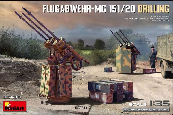 MINIART : REF : MINIART 35438 : 1:35 : German Mauser : Flugawehr MG 151/20 (Drilling)