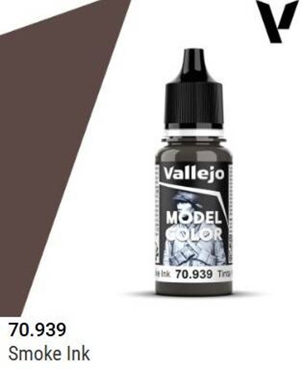 VALLEJO : REF : 70939 : MODEL COLOR SERIE : Smoke Ink / Encre de Fumée (18 ml)