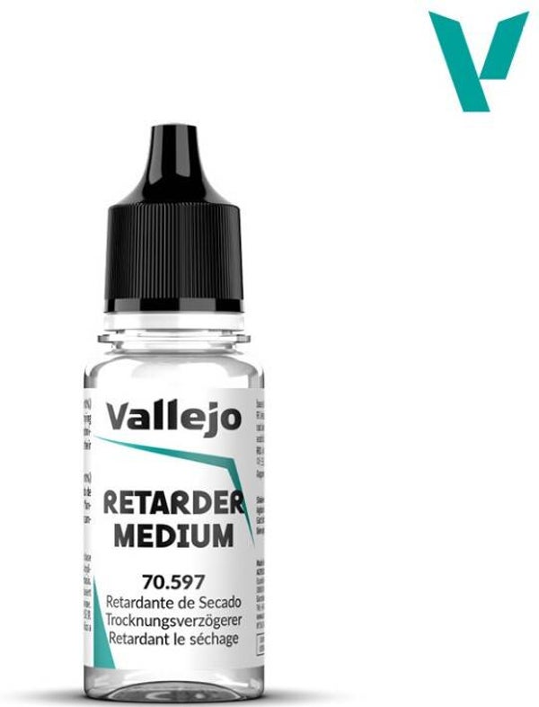 VALLEJO : REF : 70.597 : Drying Retarder Auxiliary 18ml ("Drying retardant" / "Retardateur de séchage")