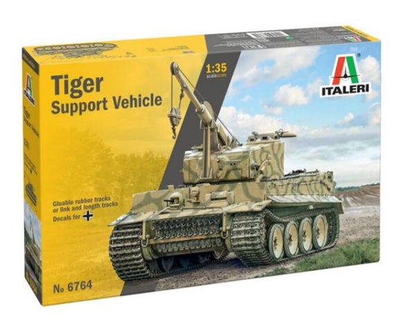 ITALERI : REF : 6764 : 1:35 : German Panzerkampfwagen VI Tiger I (Tiger Support Vehicle Version ("Bergetiger"))