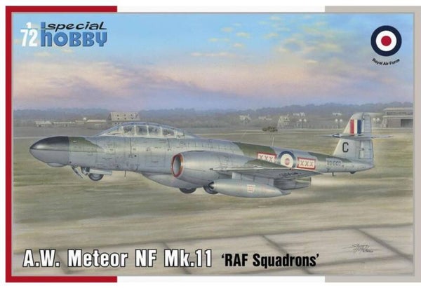 SPECIAL HOBBY (S.H.) : REF : SH72437 : 1:72 : AIRCRAFT KIT : UK (RAF) : GLOSTER : A.W. Meteor NF MK.11 (Squadrons) (1944)