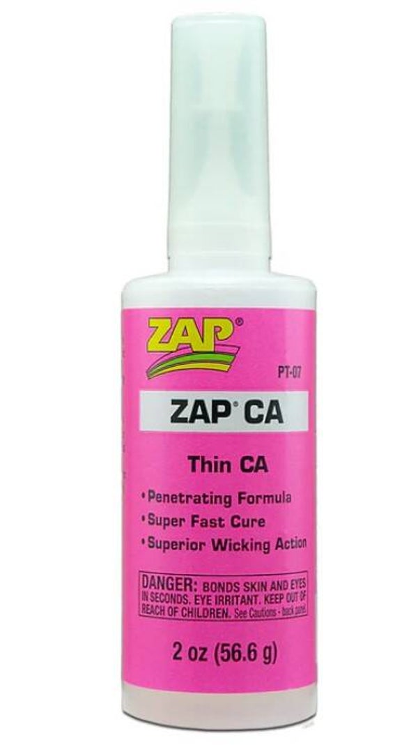 ZAP : REF : ZAPPT07 : ZAP CA 2oz (56,6gr) ("Thin Viscosity" / "Viscosité faible")