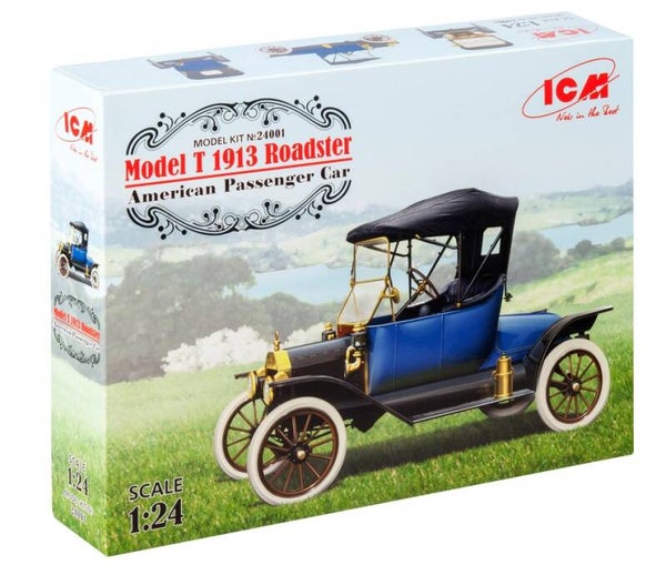 ICM : REF: ICM24001 : 1:24 : Ford : Model T 1913 Roadster (1908-1927)