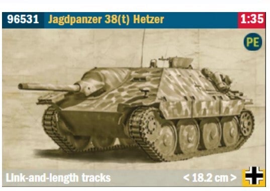 ITALERI : REF : 96531 : 1:35 : German JAGDPANZER 38(T) ("Hetzer")