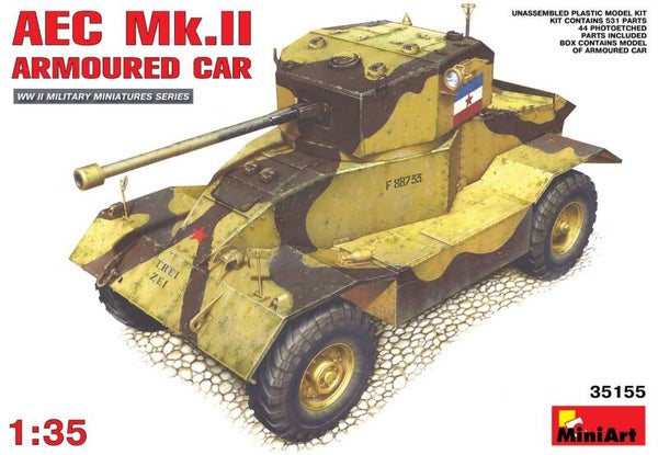 MINIART : REF : MINIART 35155 : 1:35 : UK : AEC Mk.II (Armoured Car)