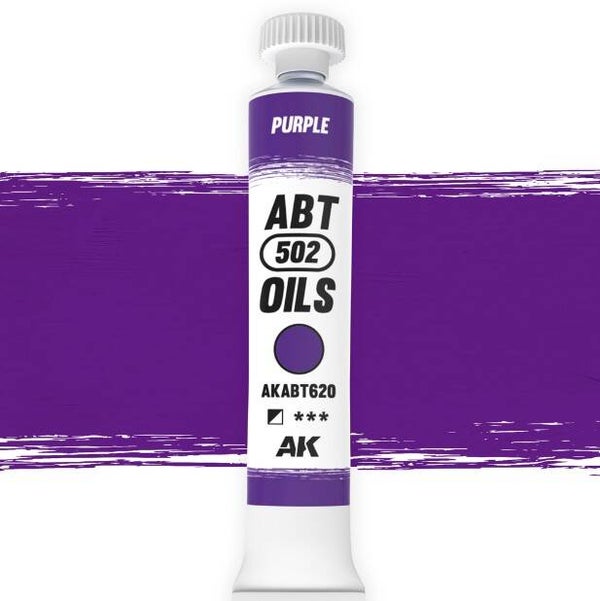 AK INTERACTIVE : REF : AKABT620 : ABT 502 SERIE (OIL / HUILE) : Purple (Pourpre) (20ml)