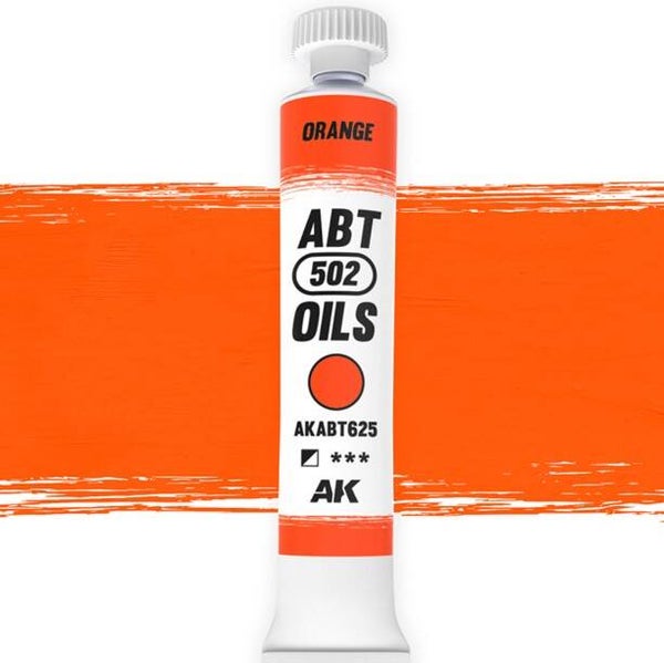AK INTERACTIVE : REF : AKABT625 : ABT 502 SERIE (OIL / HUILE) : Orange (20ml)