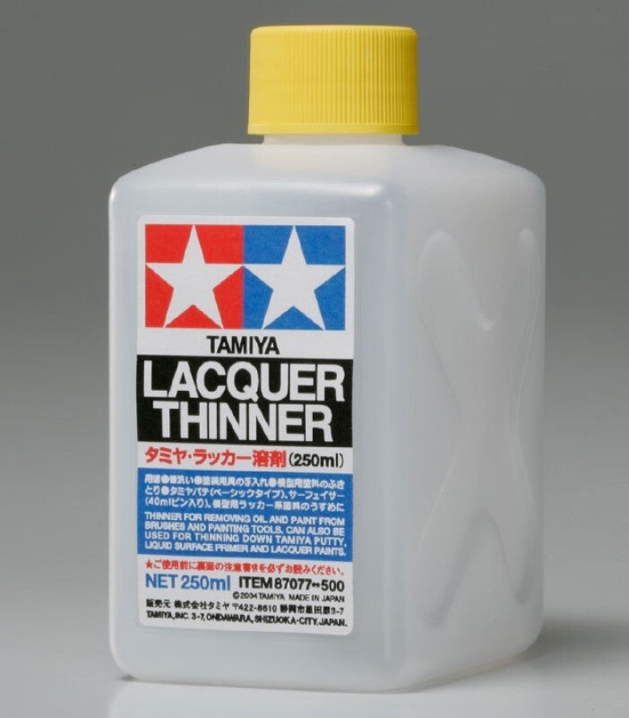 TAMIYA : REF : 87077 : DILUENT / DILUANT : LP10 LACQUER THINNER (250ml)