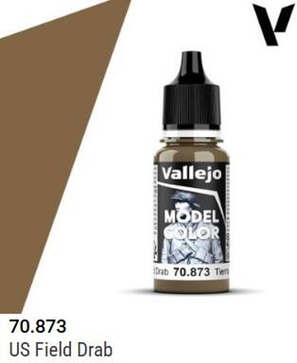 VALLEJO : REF : 70873 : MODEL COLOR SERIE : US Field Drab / US Terre Terne (18 ml)