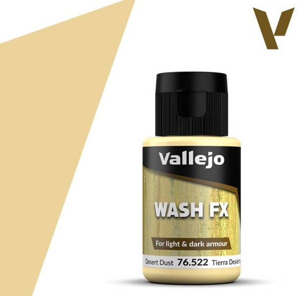 VALLEJO : REF : 76522 : WASH FX SERIE : Desert Dust / Poussière du Désert (35 ml)