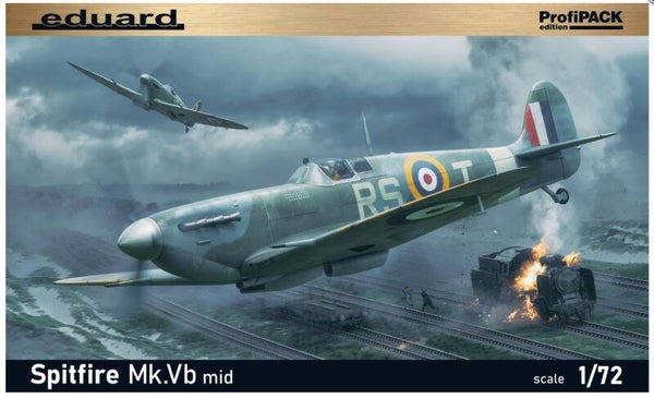EDUARD : REF : 70206 : 1:72 : PROFIPACK ! FOR : UK (RAF) : Spitfire Mk.Vb (Mid version) (PROFIPACK EDITION)