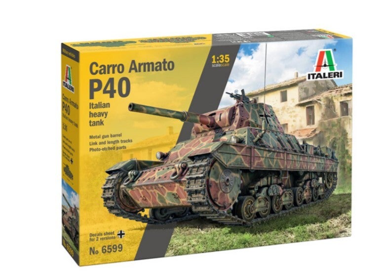 ITALERI : REF : 6599 : 1:35 : ITALY : (Fiat / Ansaldo) Carro Armato P40