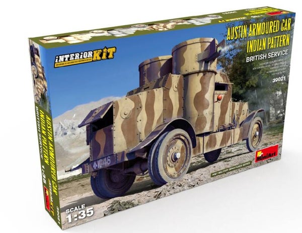 MINIART : REF : MINIART 39021 : 1:35 : UK : AUSTIN : Armored Car Indian Pattern (British Service) (INTERIOR KIT) (WWI)