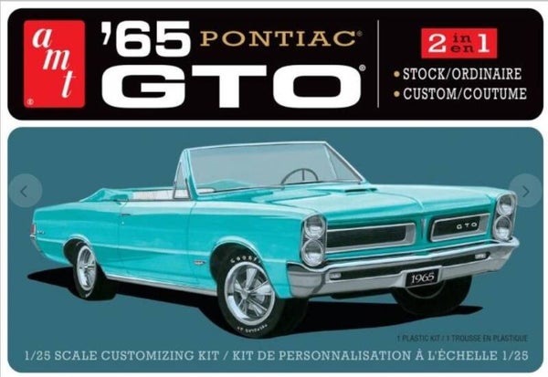 AMT : REF : AMT 1191M : 1:25 : US : PONTIAC (GENERAL MOTORS) : GTO (1965)