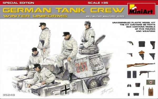 MINIART : REF : MINIART 35249 : 1:35 : German Tank Crew (Winter Uniforms) (SPECIAL EDITION) (5 Fig.)