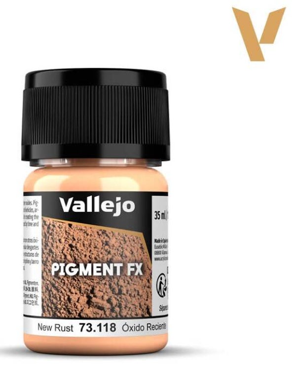 VALLEJO : REF : 73118 : PIGMENT : FX SERIE : New Rust / Rouille Récente (35 ML)