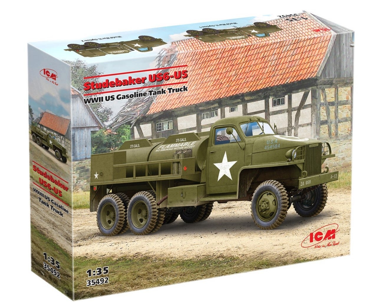ICM : REF : 35492 : 1:35 : STUDEBAKER / REO MOTOR : US : Studebaker US6-U5 (Tanker truck / Camion-Citerne)