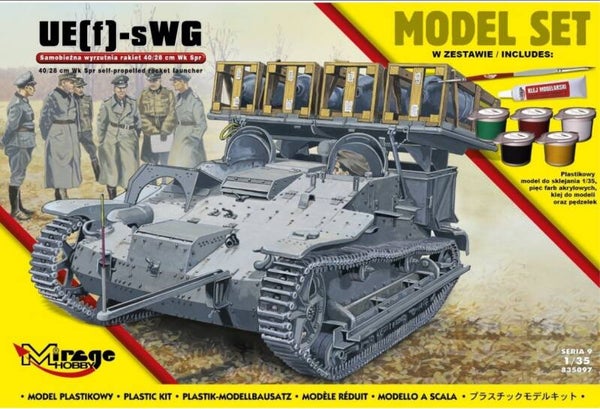 MIRAGE HOBBY : REF : 835097 : 1:35 : FRANCE : RENAULT : UE 2 (UE(f)-sWG) (40/28 cm Wk Spr Self-Propelled Rocket Launcher) (Under German Flag)