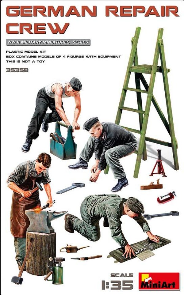 MINIART : REF : MINIART 35358 : 1:35 : German Repair Crew with Equipment (4.Fig)