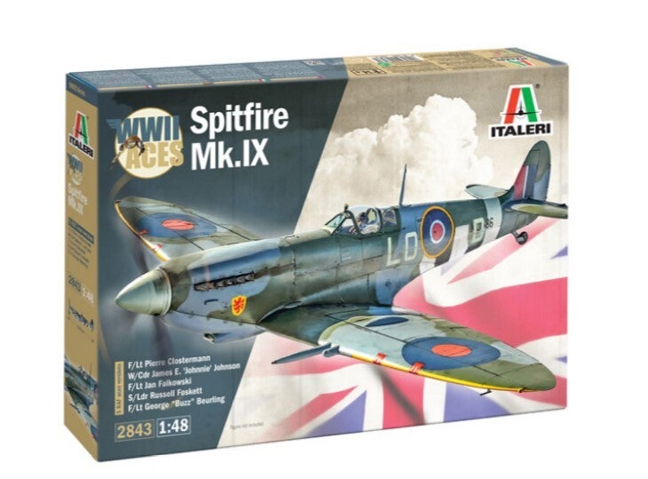 ITALERI : REF : 2843 : 1:48 : UK (RAF) : Spitfire Mk.V / Mk.IX (ACES VERSION)