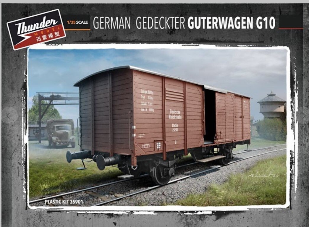 THUNDER MODEL : REF : 35901 : 1:35 : RAILWAY DOMAIN : German Gedeckter Guterwagen G10
