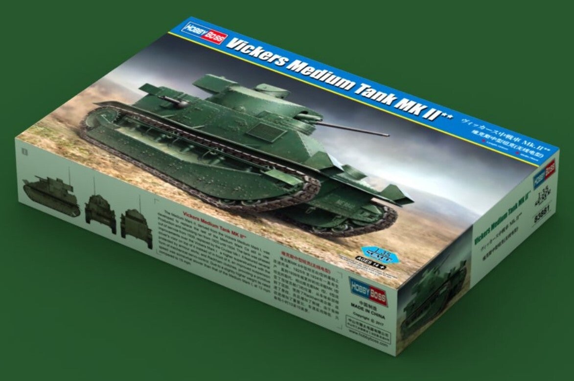 HOBBY BOSS : REF : 83881 : 1:35 : UK : Vickers Medium Tank Mk II (VARIANT N 2 ) ("1921-1939") (Inter War Period)