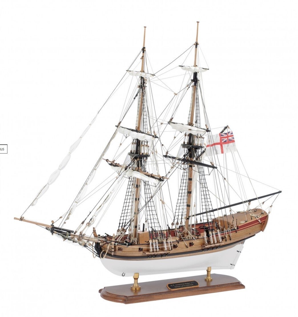 AMATI : REF : 130007 : WOODEN MODEL : 1:64 : HM Brig Badger (1777)