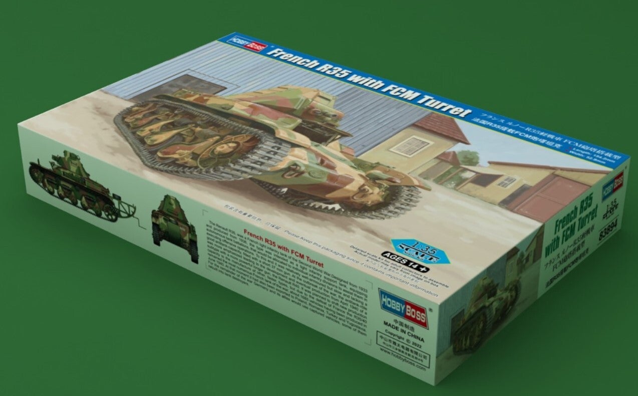 HOBBY BOSS : REF : 83894 : 1:35 : FRANCE : RENAULT : R35 (With FCM Turret)