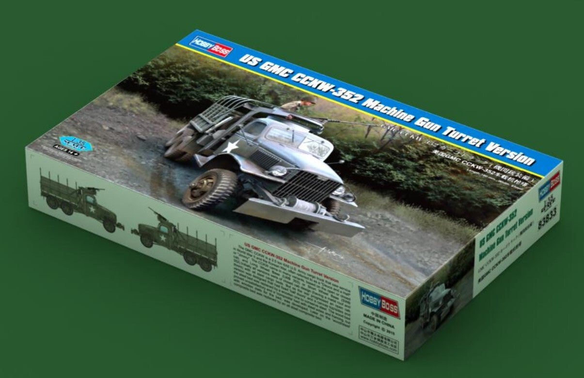 HOBBY BOSS : REF : 83833 : 1:35 : US : GMC : CCKW-352 (Machine Gun Turret Version)