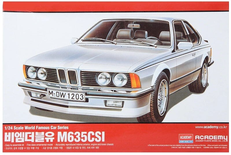 ACADEMY H. M. K. : REF : 15102 (CA088) : 1:24 : German : BMW : M635 CSi (1984-1988)