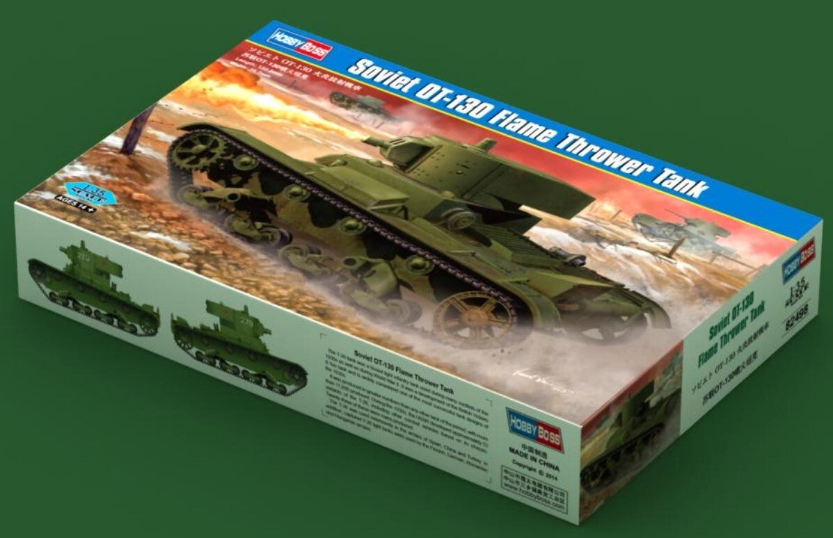 HOBBY BOSS : REF : 82498 : 1:35 : SOVIET : OT-130 (Flame Thrower Tank / Tank Lance-Flammes) (T-26 1933 Variant (KhT-130))